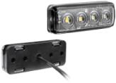 WESEM Első helyzetjelző, fehér, 4 LED-es, 12V-24V, 0, 6W, méret: 70x26x15, 0, 2m kábel (ESP2.60410) - jarmulampa