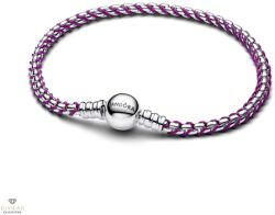 Pandora Lila zsinóros lánc karkötő 19 cm - 593816C03-19