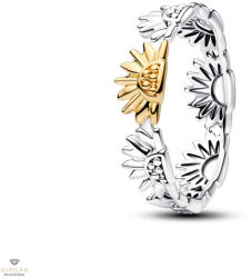 Pandora Két színű napraforgós gyűrű 60-as méret - 164702C00-60