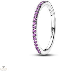 Pandora Csillogó lila fél örökkévalóság gyűrű 52-es méret - 192999C04-52
