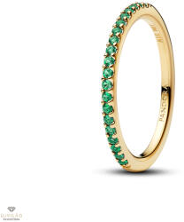 Pandora Csillogó zöld fél örökkévalóság gyűrű 54-es méret - 162999C03-54