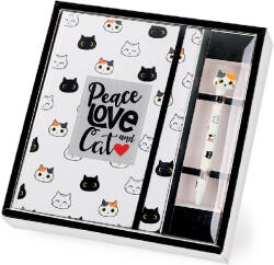 iTotal Set cadou cu carnet A5 si pix erasable, cu design pisicute, iTotal (XL1893)