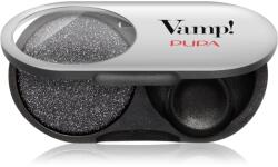 PUPA Vamp! Radiant Baked Eyeshadow дълготрайни сенки за очи с блясък цвят 301 Frozen Black - METALLIC 1 гр