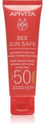 APIVITA Bee Sun Safe Anti-Spot and Anti-Age Tinted Face Cream SPF50 crema de fata cu efect de protectie SPF 50 culoare Tinted 50 ml
