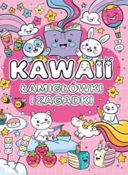 praca zbiorowa Puzzle și ghicitori Kawaii Carte de colorat