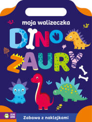 Zielona Sowa Dinozaury. Moja walizeczka Carte de colorat