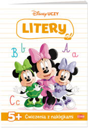 opracowanie zbiorowe Disney învață pe Minnie: Exerciții cu abțibilduri - litera UDN-9307