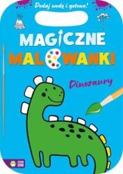 Zielona Sowa Dinozaury. Magiczne malowanki Carte de colorat
