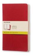 Moleskine Sešity 3 ks červené L, čisté