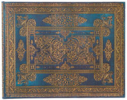 Paperblanks Carte de oaspeți Luxe Design Blue Luxe Guest Book netedă, Paperblanks