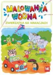 praca zbiorowa Zwierzątka na wakacjach. Malowanka wodna Carte de colorat