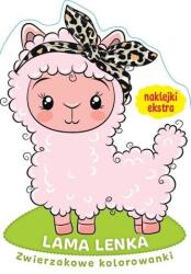 praca zbiorowa Carte de colorat cu animale. Lama Lenka Carte de colorat