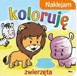 AWM Zwierzęta. Naklejam koloruję Carte de colorat