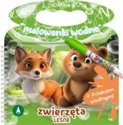 Wioleta Żyłowska Zadanka & malowanki wodne. Zwierzęta leśne Carte de colorat