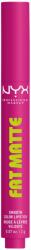 NYX Cosmetics Fat Matte Smooth Color Lipstick 13 Fluffy Fuchsia, 2 g