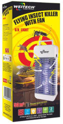 WEITECH Rovarcsapda, UV fény, 2 ventillátoros, 50 m2 (WK0116)