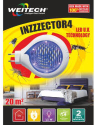 WEITECH Inzzzector4 / 6 ultraibolya led izzója vonzza a rovarokat / 20 m2 területre (WK8203)