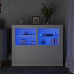 vidaXL 2 db LED-es VidaXL szekrény, fehér, 60x30x40cm, kompozit fa anyag (836631)