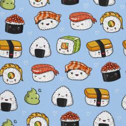 Heko Panels Textil anyag, Sushi kawaii, poliészter 100%, 210g/pm, Méret: 100cm x 155cm, DX542 (DX542)