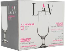 LAV koktélos pohár, 6 db-os, 385 ml