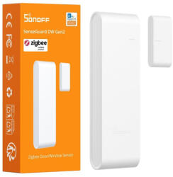 SONOFF SenseGuard DW Gen2 - ajtó/ablak nyitás érzékelő, Zigbee, fehér (SNZB-04PR2) (SNZB-04PR2)