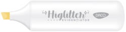 Daco Marker evidentiator glitter Galben DACO MK404G - Set 10 (MK404G)