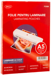 Daco Folie laminare la cald A5 DACO FO580, 80 microni, 100 buc/top (FO580)