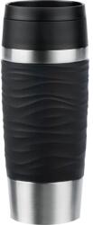 emsa Travel MUG Waves Termosz bögre 360 ml fekete N2021200 (N2021200)