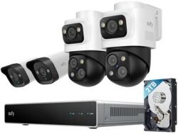 Anker Kit supraveghere video eufy NVR S4, Rezolutie 4K, Night Vision Color, AI, Dual View, cu 2 camere PoE Bullet-PTZ si 2 camere PoE Turret (E8E00323) - cel