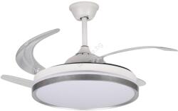 Kanlux 46372 - димируемо LED осветително тяло с вентилатор PLAVE LED/36W/230V CCT сребристо/бяло + дистанционно управление (KX2736)