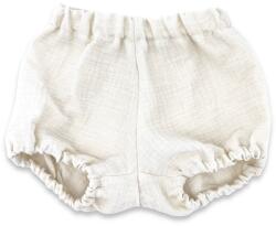 MimiNu MimiNu, bloomers din muselina, crema, marime S, 0-1 ani