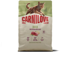 CARNILOVE Carnilove True Fresh Macskaeledel - Kacsa, ivartalanított felnőtt macskáknak, 6 kg