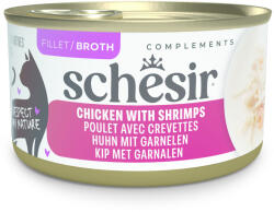 Schesir Schesir Complements hús- vagy hallében gazdaságos csomag 24 x 70 g - Csirke & garnéla