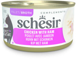 Schesir Schesir Complements hús- vagy hallében gazdaságos csomag 24 x 70 g - Csirke & sonka