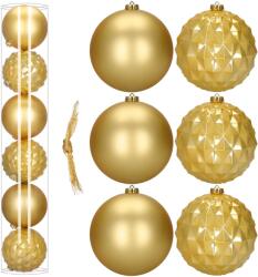 SPRINGOS Karácsonyi Díszgömb Készlet - 15 cm, 6 DB (CA1529)