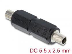 Delock Adaptor cu filet DC 5.5 x 2.5 mm M-M, Delock 90940 (90940)