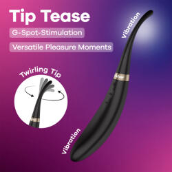 Satisfyer Tip Tease Black Vibrator