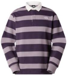 The North Face Rugby Polo Sweatshirt Unisex Tricou cu mânecă lungă JZU TRANSCENDENT GREY/ENDLESS DUSK S