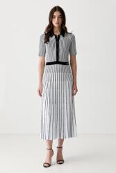 KARL LAGERFELD rochie plisată cu vâscoză 9BY2-SUDZIK_99A (B3W13036)