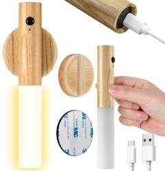 VG Mozgásérzékelős, akkus USB-s Dekor Fali LED-es világítás 18 cm, mágneses (27191_JB)