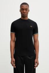 Fred Perry férfi pamut t-shirt - fekete S
