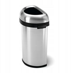 simplehuman Bullet Nyitott szemeteskosár 60 l Félkör alakú Ezüst (CW1468)