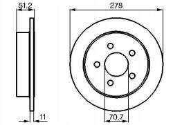 Bosch 0 986 478 487 féktárcsa