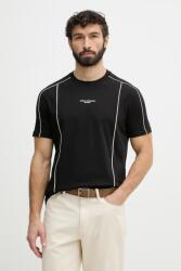 Giorgio Armani t-shirt férfi pamut - fekete XL - answear - 21 990 Ft