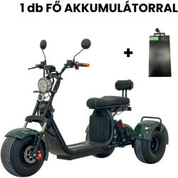 BlueWay TX15 zöld háromkerekű elektromos roller akkumulátorral