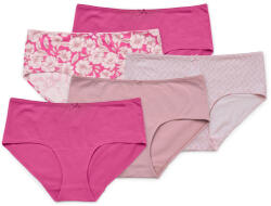Tchibo - 5 női magas derekú alsó, mintás/pink/rózsaszín