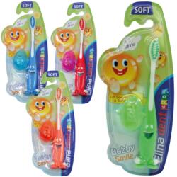 Jean Products Elina Kids gyerek fogkefe védőkupakkal, soft, 4-7 év (68476) (68476)