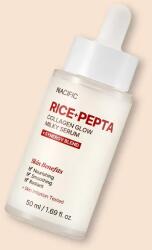 Nacific Ser facial lăptos cu colagen și peptide Rice Pepta Collagen Glow Milky Serum - 50 ml