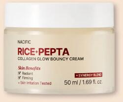 Nacific Arcápoló krém kollagénnel és peptidekkel Rice Pepta Collagen Glow Bouncy Cream - 50 ml