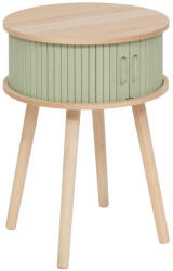 Brius Noptiera rotunda Nysos cu 2 usi glisante si raft interior, 40x54 cm, verde (JJ-206052B)